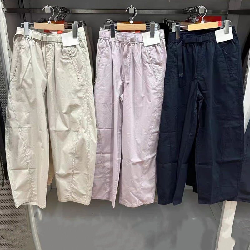 Women's Casual Loose-Fitting Cargo Pants with Belt, Casual Pants, 26 Spring/Summer New Style 480010/485273