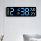 13inch Large Screen Led Clock Alarm Clock Electronic Clock Scandinavian Digital Clock Casual Living Room Wall Clock USB Powered