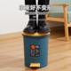 Large Trash Can with Foot Pedal, Creative Design with Lid, Suitable for Bathroom, Living Room, Bedroom, Kitchen, Household Use