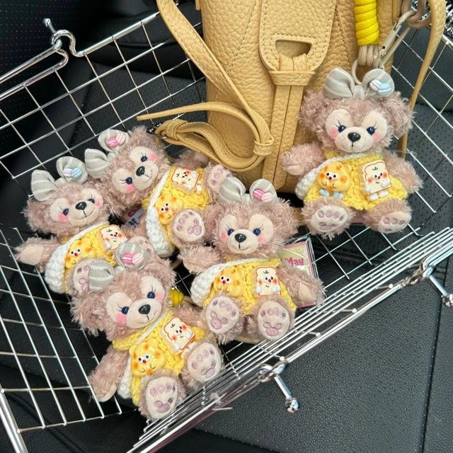 Shirley Rose Bag Doll Pendant Car Key Backpack Plush Decoration Cartoon Backpack Cute Doll Accessories for Girls