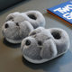 Puppy Children's Slippers Winter Baby Cotton Slippers Warm Non-Slip Indoor Home Cute Thickened with Heel Cover and Fleece Anti-Odor