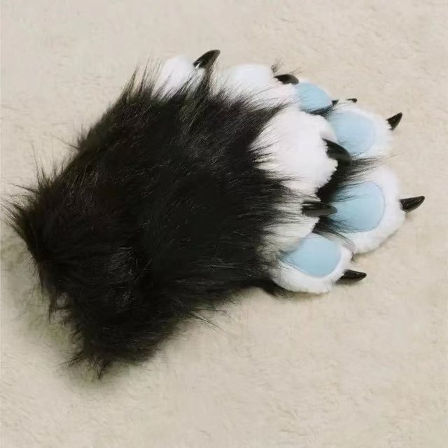 Kig-Style Furry Costume for Children and Adults, Full Set of Animal A-Claw Gloves, Plush Cosplay Female Cat Girl Furry