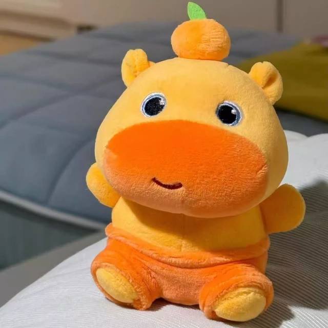 Cute Capybara Lulu Expression Plush Doll Pendant Student Backpack Keychain Decoration Gift