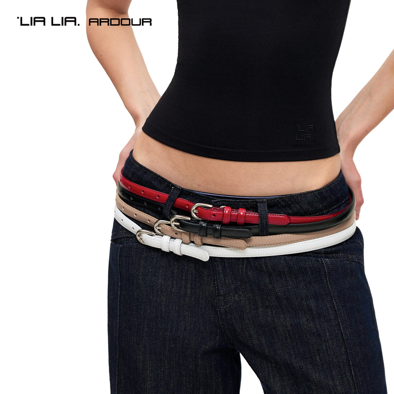 Lialia Genuine Leather Pure Cowhide Women's Thin Belt, High-End, Simple and Versatile Belt for Pairing with Skirts and Pants Lialia Genuine Leather Pure Cowhide Women's Thin Belt, High-End, Simple and Versatile Belt for Pairing with Skirts and Pants