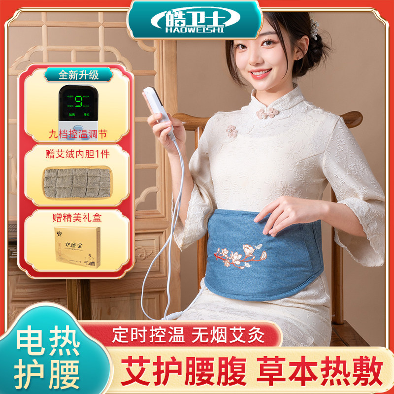 艾灸宝电加热艾绒护腰带家用暖肚子腰腹部熏蒸仪艾草理疗包热敷袋