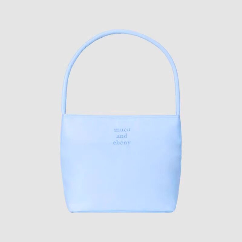 [Official Store] Mucu And Ebony Women's Nylon Tote Bag Shoulder Handbag Underarm Small Square Bag - Thumbnail 5