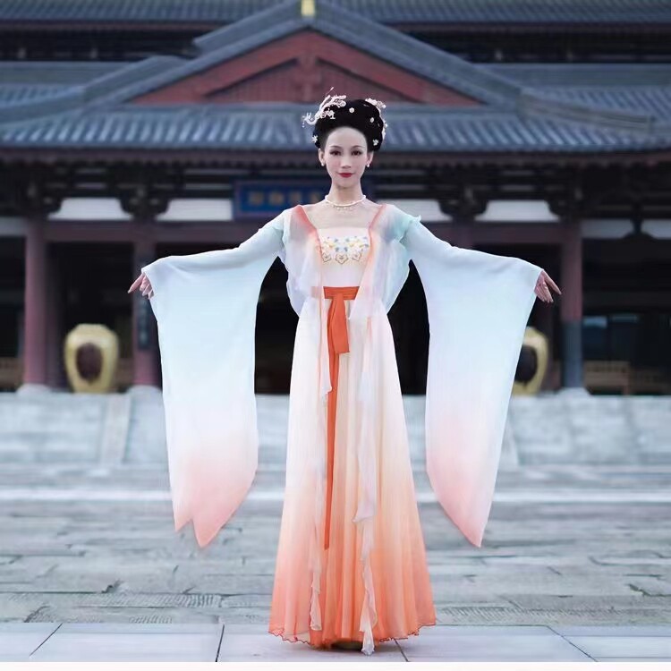 出租古典舞古风纱衣汉唐女儿情同款飘逸弹力身韵练功服舞台演出借