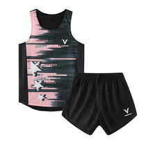 Track and field suit suit for male and female sports students training suit physical examination vest competition suit sportswear marathon running quick-drying