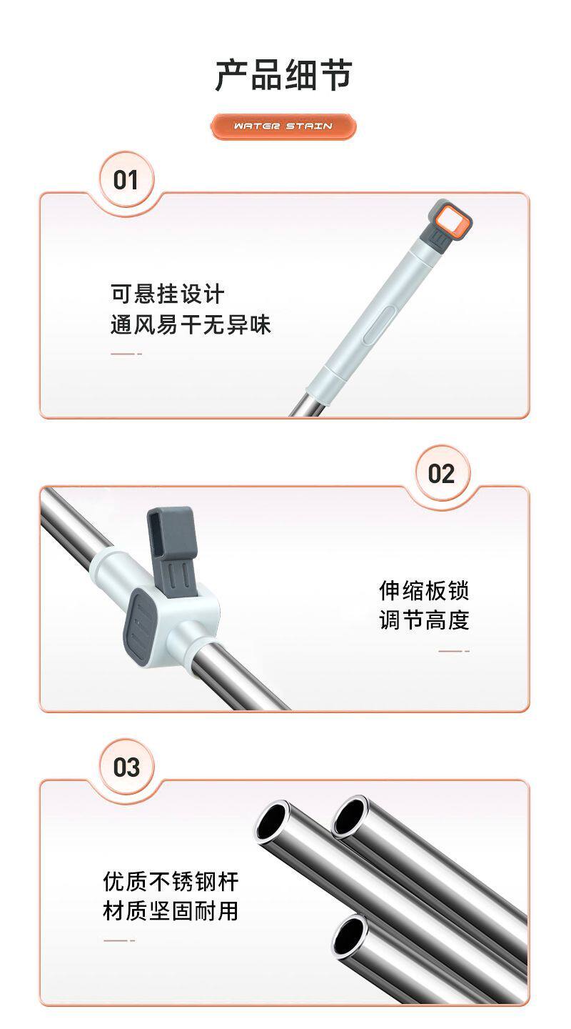 Швабра 旋转拖把免手洗2025新款家用一拖净干湿两用水桶一体拖地桶杆拖布 No brand