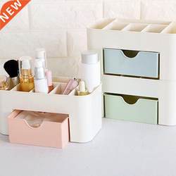 Desktop Cosmetic Box With Small Drawer Plastic Desktop Cosme