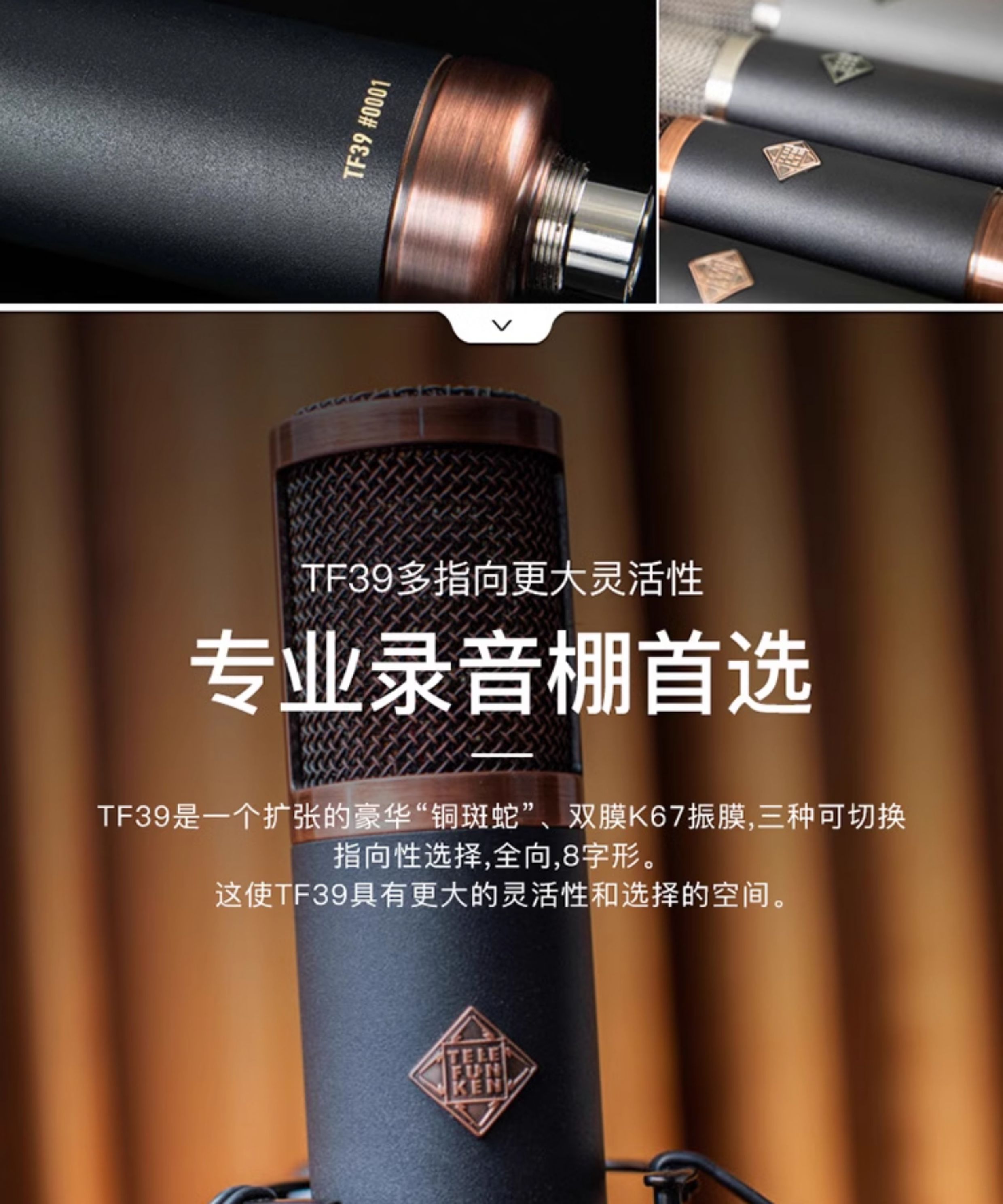 Telefunken/德律风根 TF39电容麦克风插图2
