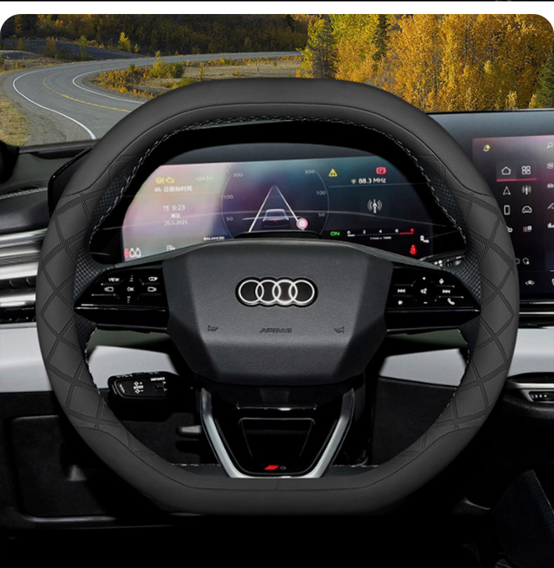2026 Model Saic Faw Audi A5L Steering Wheel Cover, Ultra-Thin Car Steering Wheel Cover Specifically for Q4, Q5, Q6, and E-Tron