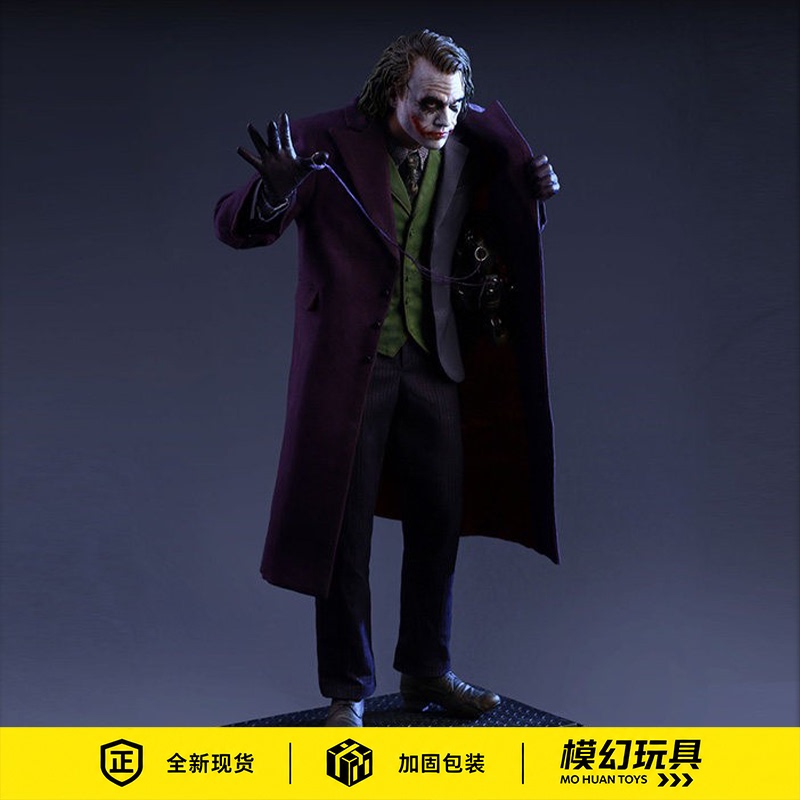 [in Stock] Queenstudios Qs Heath Ledger Joker Statue Hair Transplant Version 1/4 Full Body Figure
