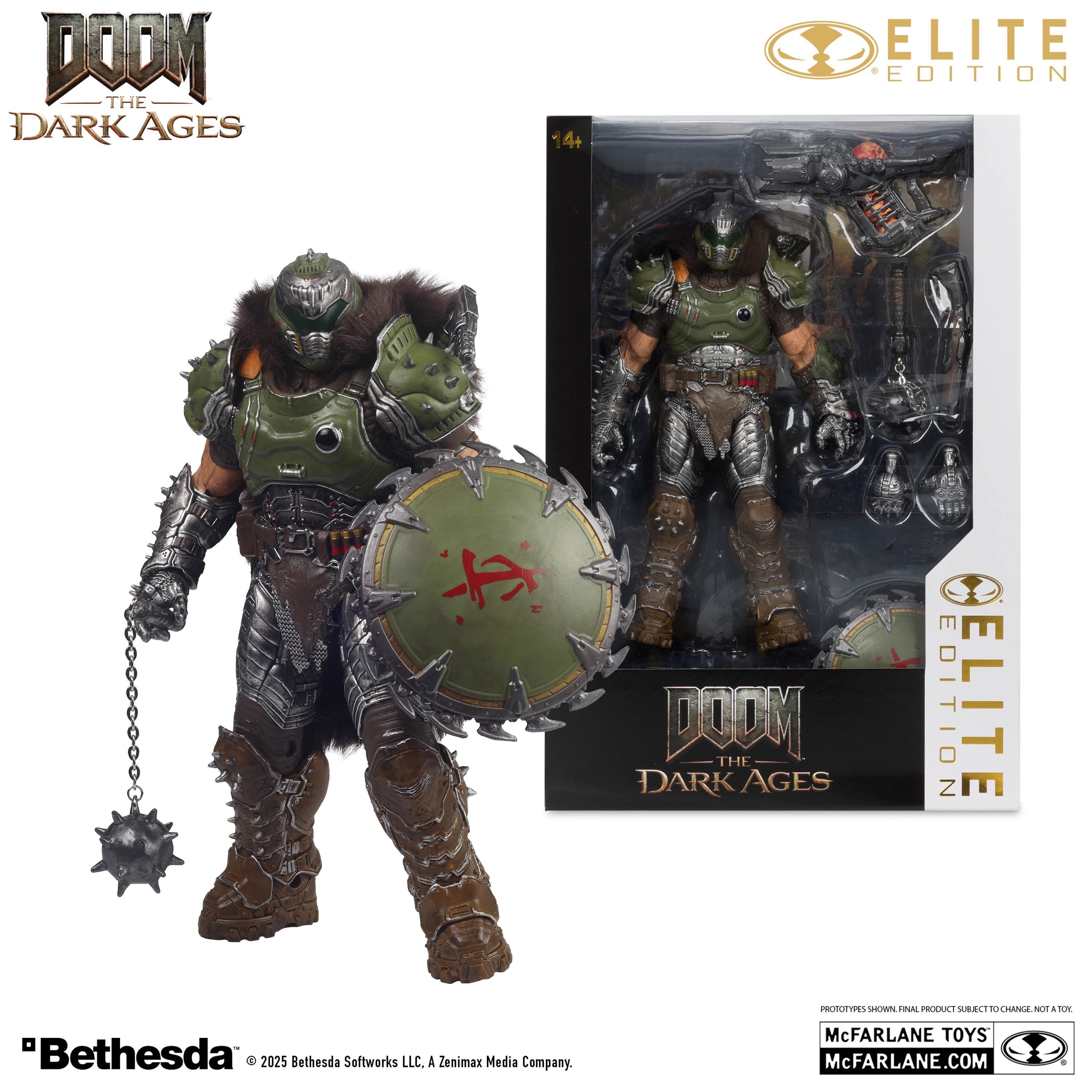 McFarlane Toys Doom The Dark Ages 1/10 Male Action Figure Model