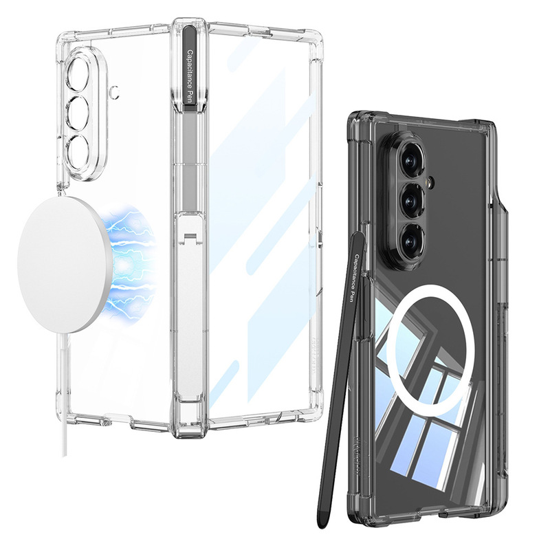 Suitable for Samsung Fold8 Ultra Phone Case, Z Fold8 Ultra Built-In Magnetic Hinge Full Protection Case, Fold8U Center Axis Pen Holder Case, Film Integrated Phone Cover, High-Definition Transparent Case Suitable for Samsung Fold8 Ultra Phone Case, Z Fold8 Ultra Built-In Magnetic Hinge Full Protection Case, Fold8U Center Axis Pen Holder Case, Film Integrated Phone Cover, High-Definition Transparent Case