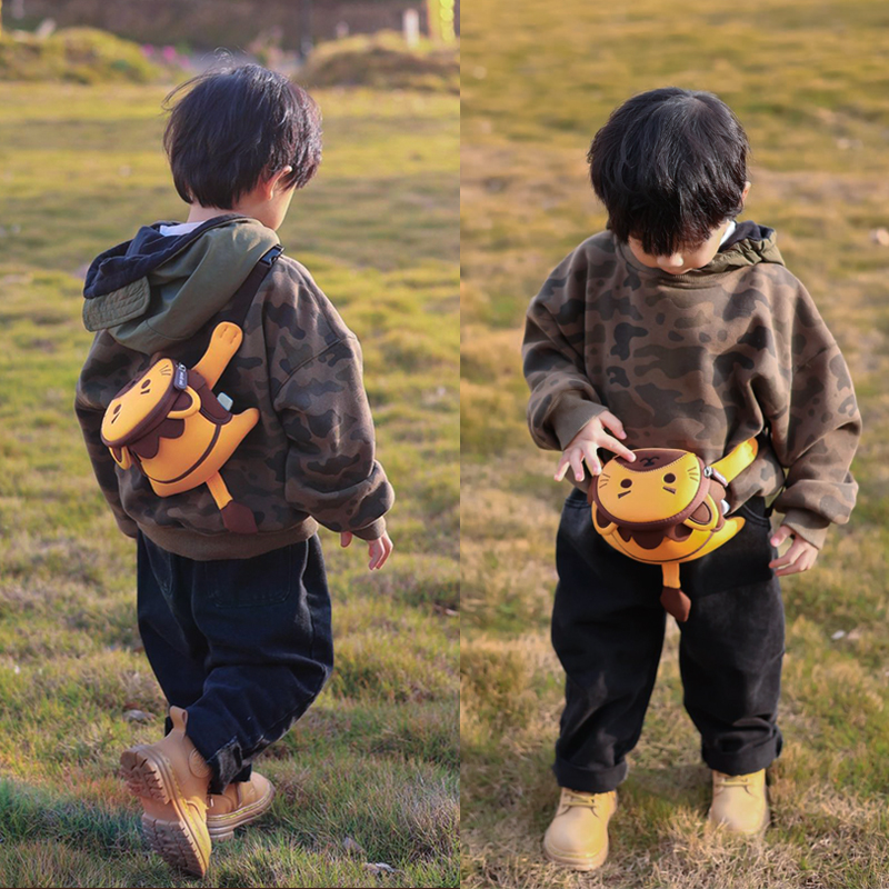 Nohu 子供用メッセンジャーバッグ 男の子 1-6歳 赤ちゃん用 小さなバックパック 超かわいい 2歳の女の子 ウエストバッグ かわいいバッグ 幼児