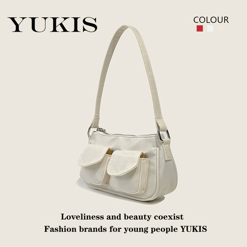 Брендовая дизайнерская сумка через плечо, нейлоновая сумка на одно плечо, сумка подмышку, Южная Корея, тренд сезона