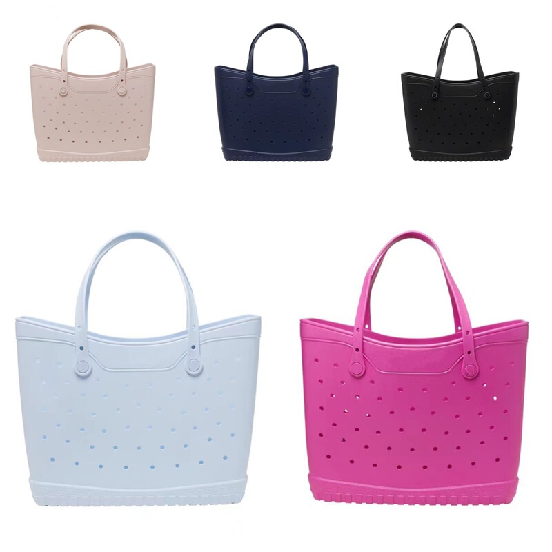 Sam Eva Large Tote Bag with Holes, Multifunctional, Eco-Friendly, Crossbody Beach Bag, Pet Carrier, Classic Tote