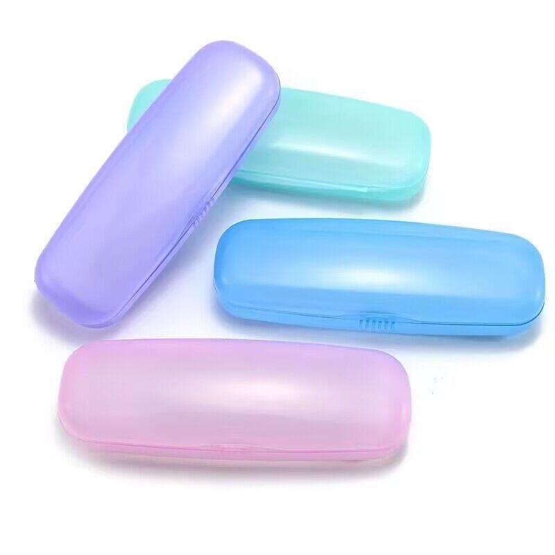  Cheap Plastic Glasses Case, Colorful Transparent Glasses Storage Box, Snap-On Small Plastic Box, Eyeglasses Case