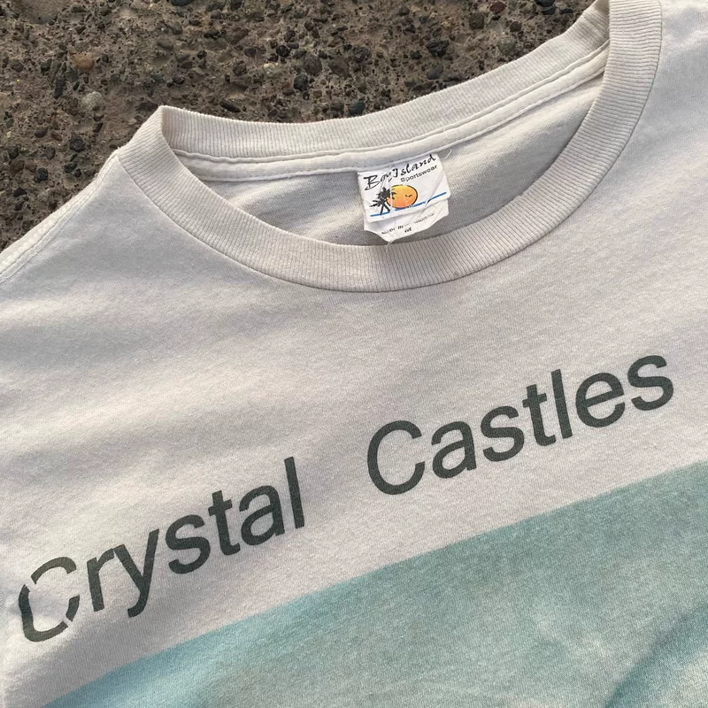 Футболка Crystal Castles Doe Deer, ретро американская, короткий рукав, свободный оверсайз