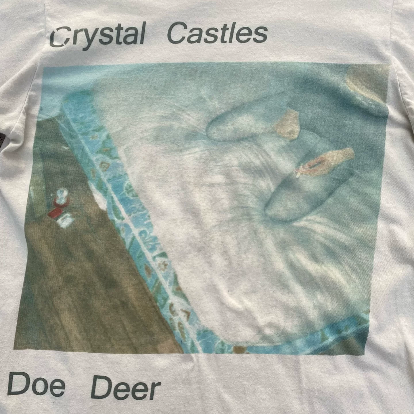 Футболка Crystal Castles Doe Deer, ретро американская, короткий рукав, свободный оверсайз