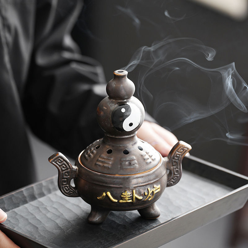 友人館蔵 銅製 見素香坊 梅樹 禪意 弔香炉 弔薰炉 文房賞物 香道具 在銘 陈巧生香炉价格|真品纯手工带座梅花架挂熏炉香炉精炼