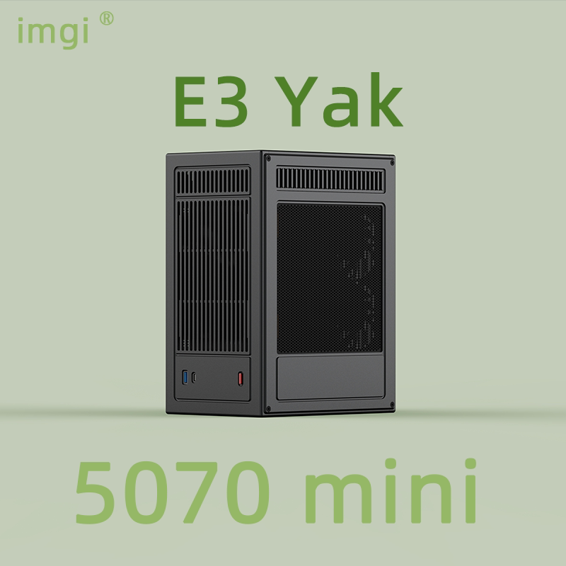 Imgi Migu E3 Yak Direct-Plug Sfx125 Tower 5060Ti Cnc Aluminum Itx Case 2026 New Product