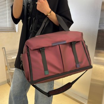 Short-Distance Travel Bag, Large Capacity, Can Be Used as a Trolley Boarding Bag, with Shoe Compartment, Expandable Luggage Bag, Crossbody Bag, Gym Bag