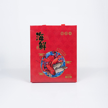 Customized take-out bag color non-woven bag 110g laminated bag bright film sub-film take-out bag packaging bag