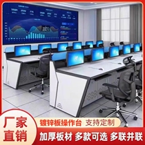 Monitoring operation console Broadcast control console Central control room Data center workbench Command center console Command console