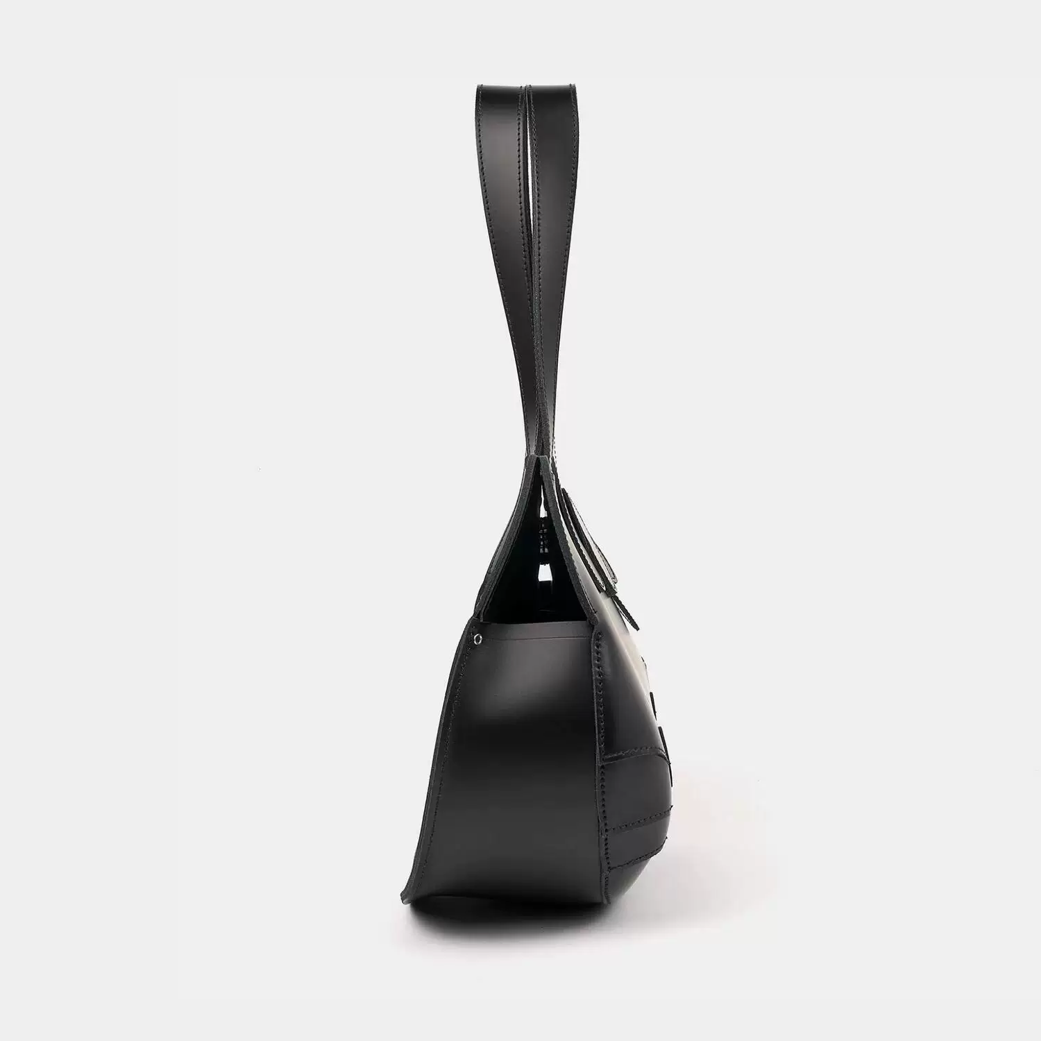 One-shoulder bag, small capacious design with bow, compact everyday shoulder purse