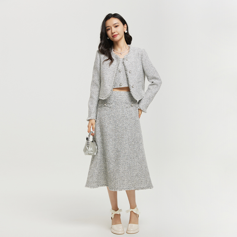 Lucidy/Rusti High-Waisted Skirt for Women 2026 New Spring and Autumn Fishtail Skirt Elegant Slimming Long Skirt