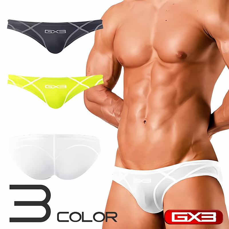 Gx3 【Summer Swimming】 Series Sheer Color Bikini Men's Transparent Sexy Swim Trunks 1 Piece Gx3 【Summer Swimming】 Series Sheer Color Bikini Men's Transparent Sexy Swim Trunks 1 Piece