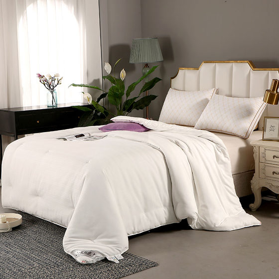 Crystal Home Textiles Official Genuine Silk Quilt 100% Mulberry Silk Thickened Autumn and Winter Quilt Core Double Bed Warmth
