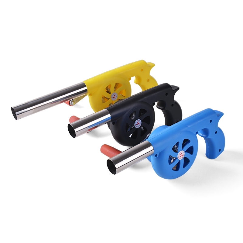Manual outdoor barbecue hair dryer small blower fan portable camping fire old-fashioned hand blower picnic