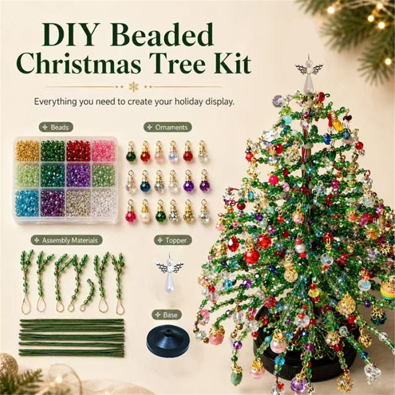 Cross-Border New Product DIY Beaded Christmas Tree Kit Handmade DIY Beaded Christmas Tree Set
