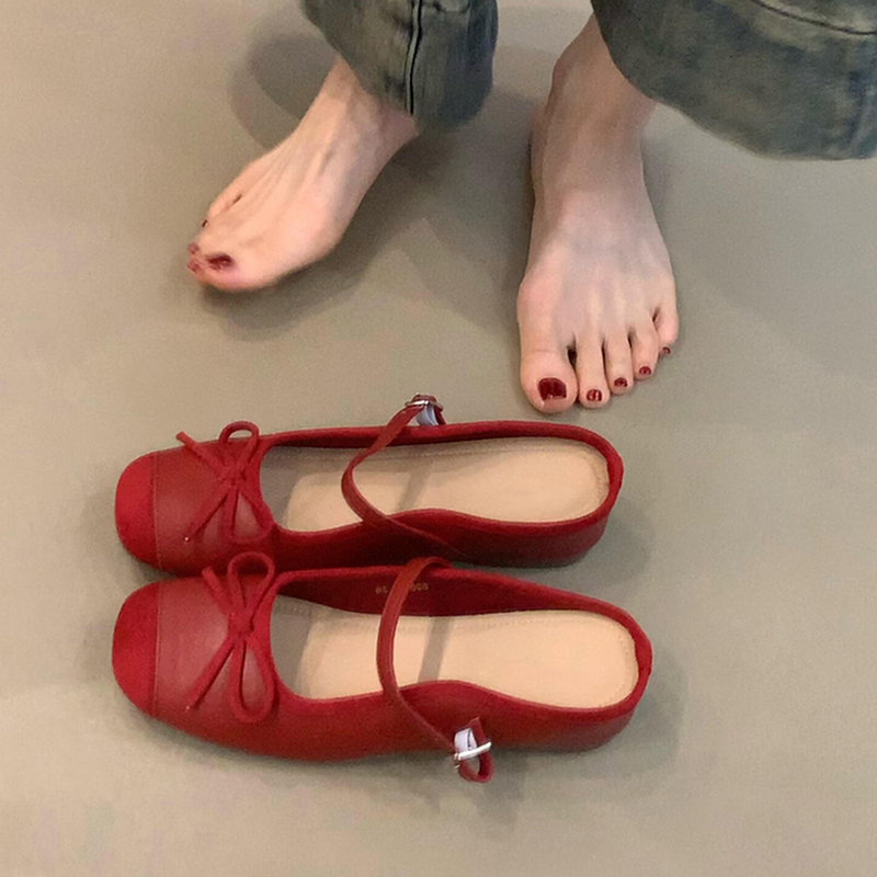 Sheepskin Version ~ Retro Single-Strap Shallow Mary Jane Closed-Toe Shoes for Women, Shallow Genuine Leather Bow-Knot Height-Increasing Sandals Sheepskin Version ~ Retro Single-Strap Shallow Mary Jane Closed-Toe Shoes for Women, Shallow Genuine Leather Bow-Knot Height-Increasing Sandals