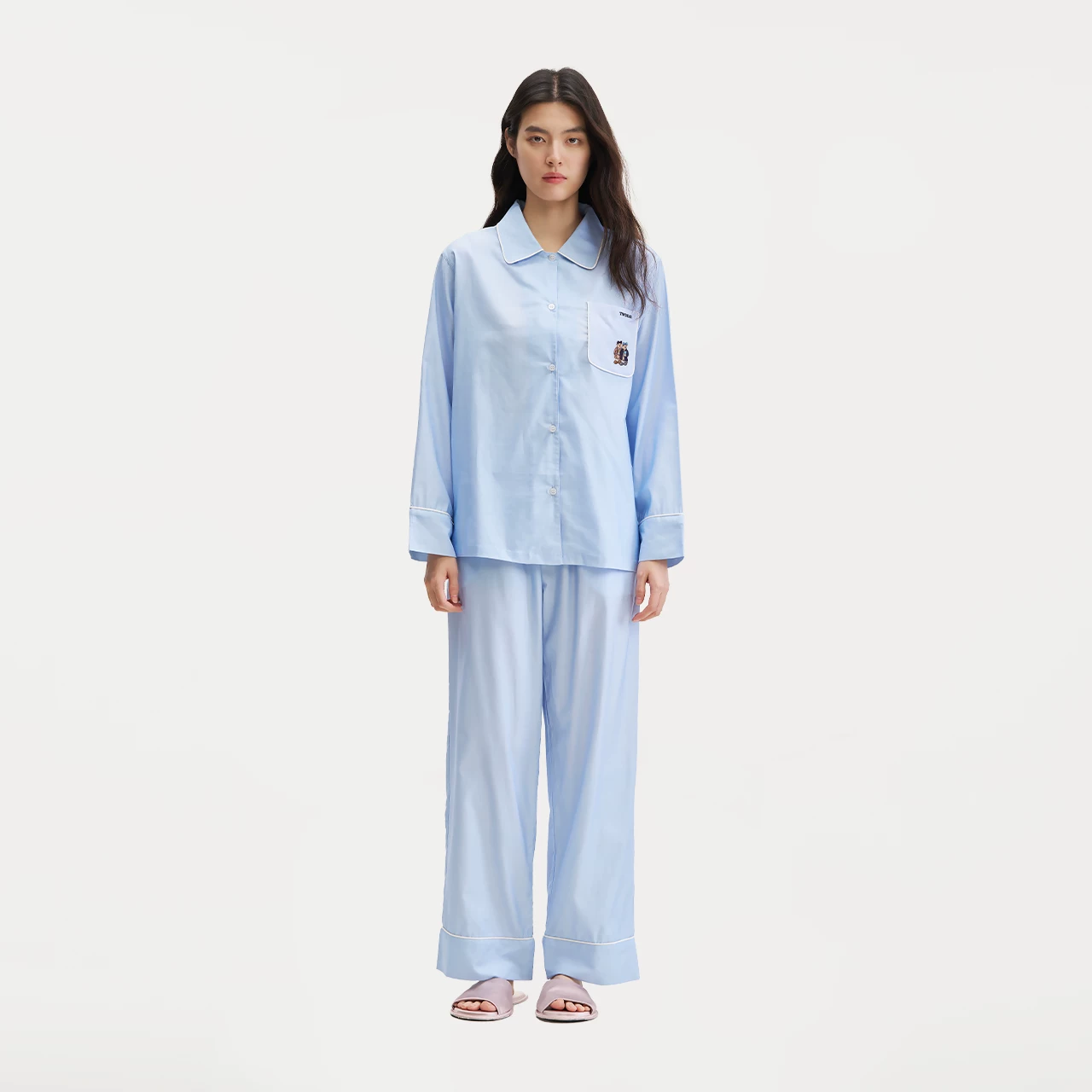 [TeenieWeenie小熊睡衣女天丝棉春夏季2026新款凉感柔软家居服套装]