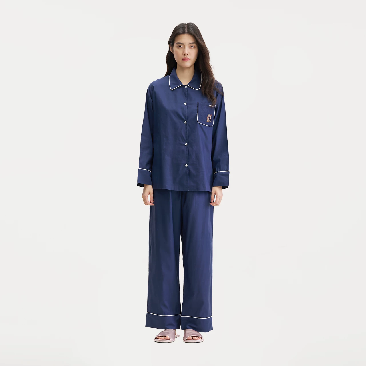 [TeenieWeenie小熊睡衣女天丝棉春夏季2026新款凉感柔软家居服套装]