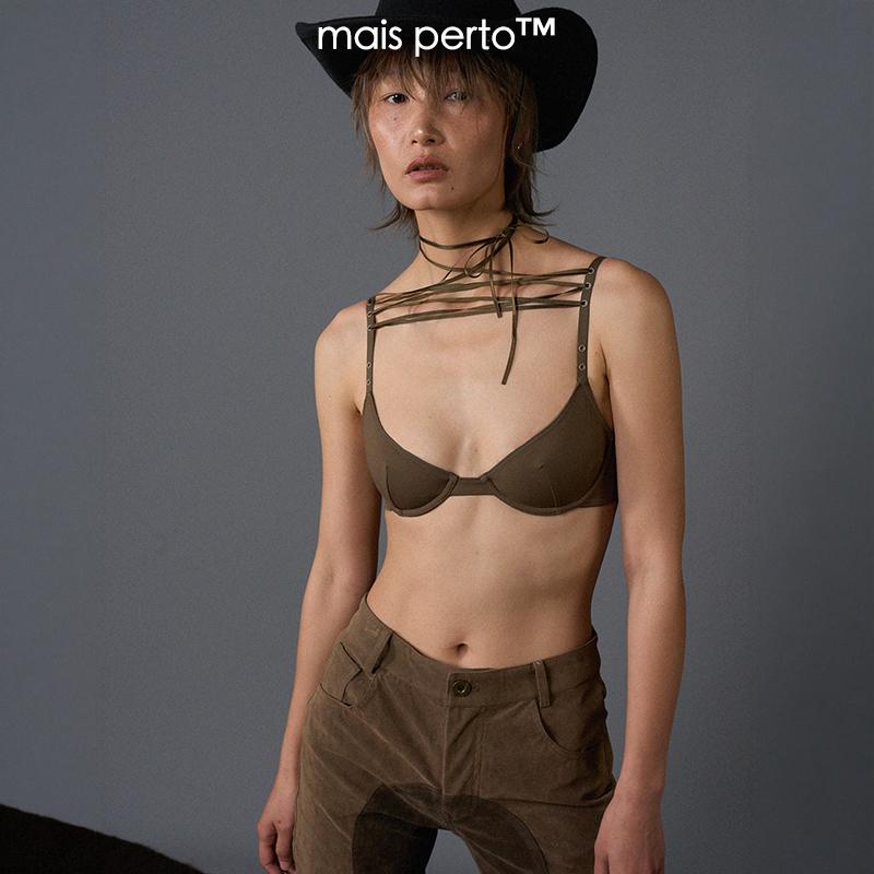 Mais Perto2026 Spring Silk Ribbon Neck Wrap Bra with Chest Pads, Memory Soft Underwire Bra Mais Perto2026 Spring Silk Ribbon Neck Wrap Bra with Chest Pads, Memory Soft Underwire Bra
