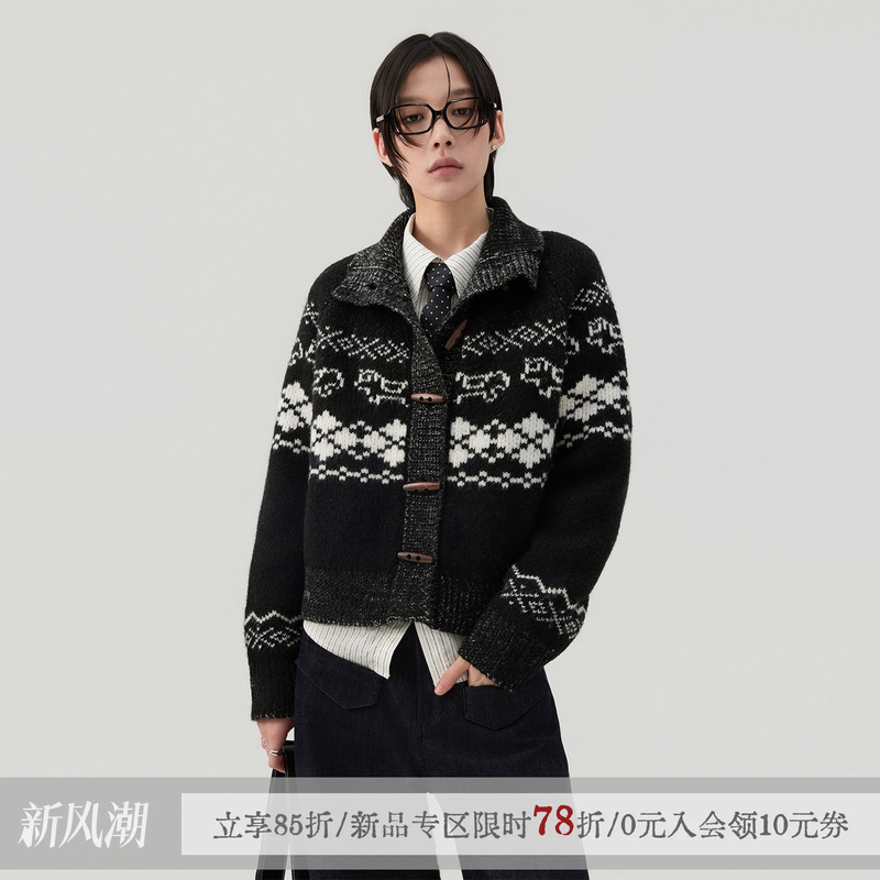 [Same Style as Li Sidani] Sameuoo Free-Range Culture "Puppy Diary" Fair Isle Warm Sweater