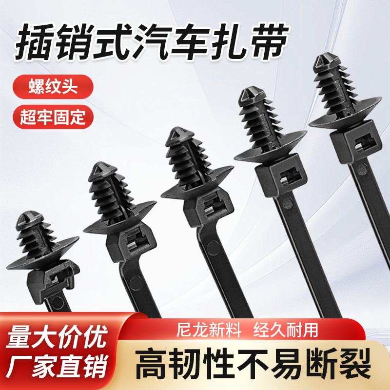 Nylon Cable Ties with Threaded Ends for Securing and Bundling Wires and Cables Nylon Cable Ties with Threaded Ends for Securing and Bundling Wires and Cables
