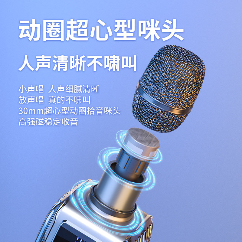 Newman Microphone and Speaker Integrated Microphone for Home Ktv Singing Wireless Bluetooth Mobile Phone Tv Universal Karaoke Entertainment