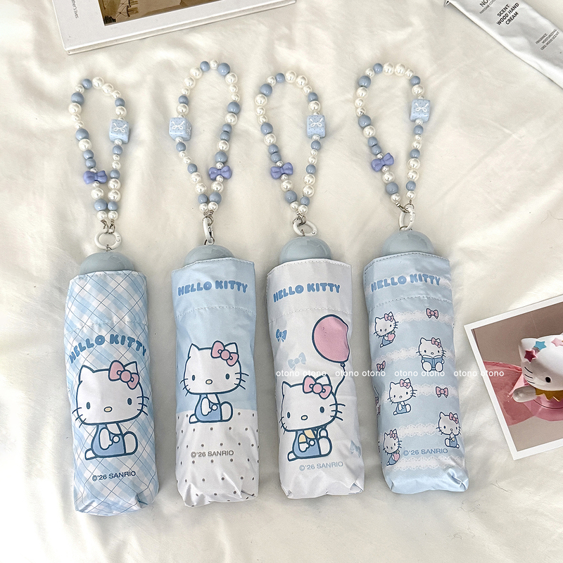 Authentic Hello Kitty Mini Portable 50% off Umbrella ins Super Cute Kt Cat Sun Protection Uv Protection Parasol Authentic Hello Kitty Mini Portable 50% off Umbrella ins Super Cute Kt Cat Sun Protection Uv Protection Parasol