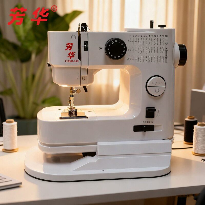 Sewing Machine 638 Household Electric Small Desktop Simple Overlock Buttonhole Sewing Machine with Enlarged Extension Table, Beginner-Friendly Sewing Machine 638 Household Electric Small Desktop Simple Overlock Buttonhole Sewing Machine with Enlarged Extension Table, Beginner-Friendly