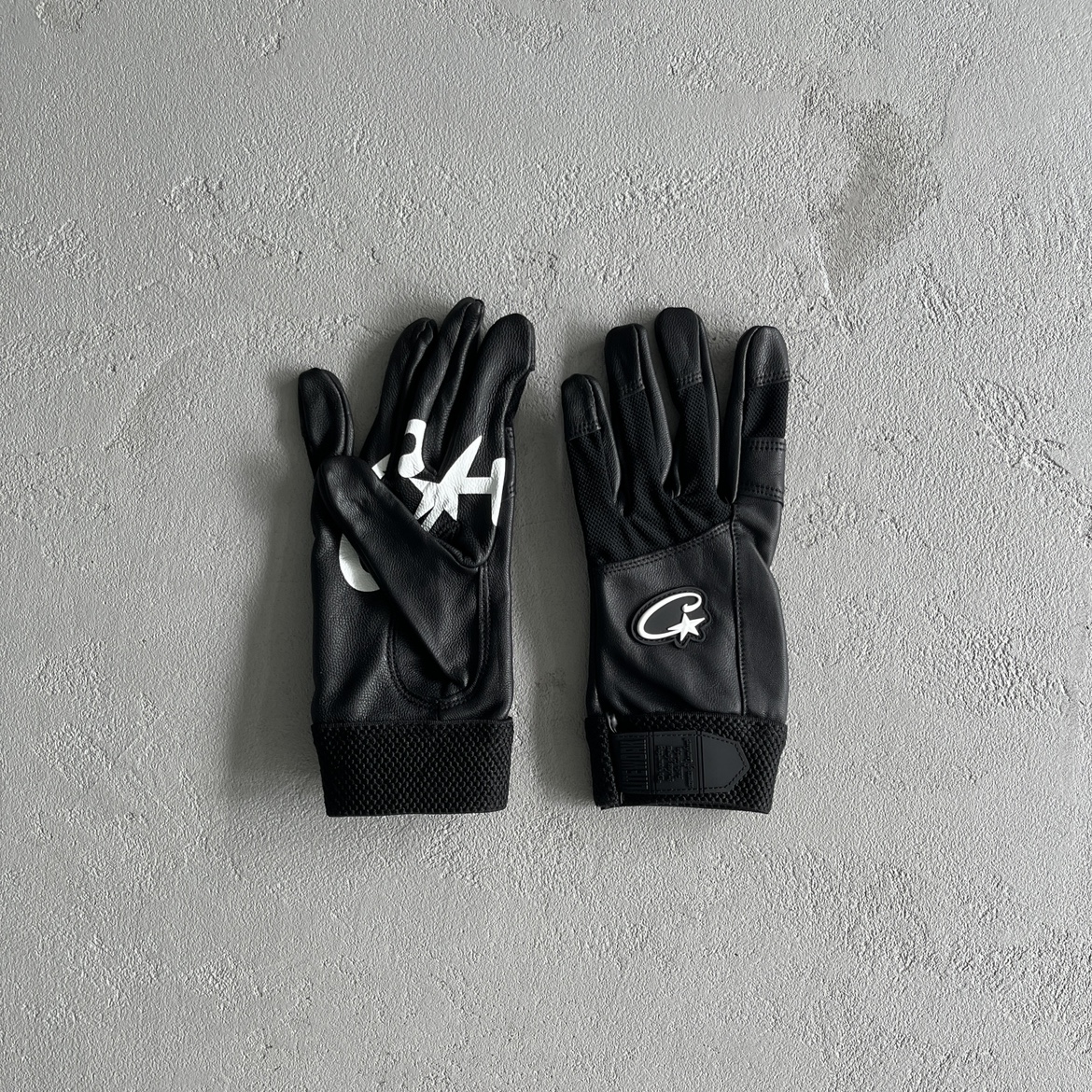 小物 corteiz glove Black 小物 corteiz glove Black Corteiz Leather Gloves Black