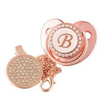 Name Initial Letters Baby Pacifier Newborn Silicone Pacifier