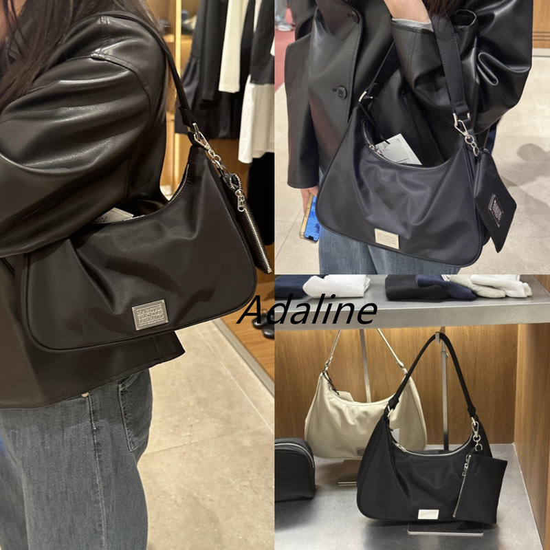 Domestic In-Stock Marithe 26 New Casual Classic Metal Nylon Dumpling Underarm Bag Shoulder Handbag