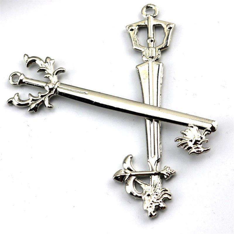 New Kingdom Hearts Key Set Pendant 8 Pieces Alloy Pendant Game Peripheral Accessories 6X1.5Cm