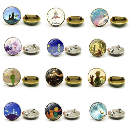 New foreign trade Cartoon Accessories Small Prince Brooch Time Precious Stones Crystal Badge Clothing Accessories don't pin European or American ornaments-Taobao